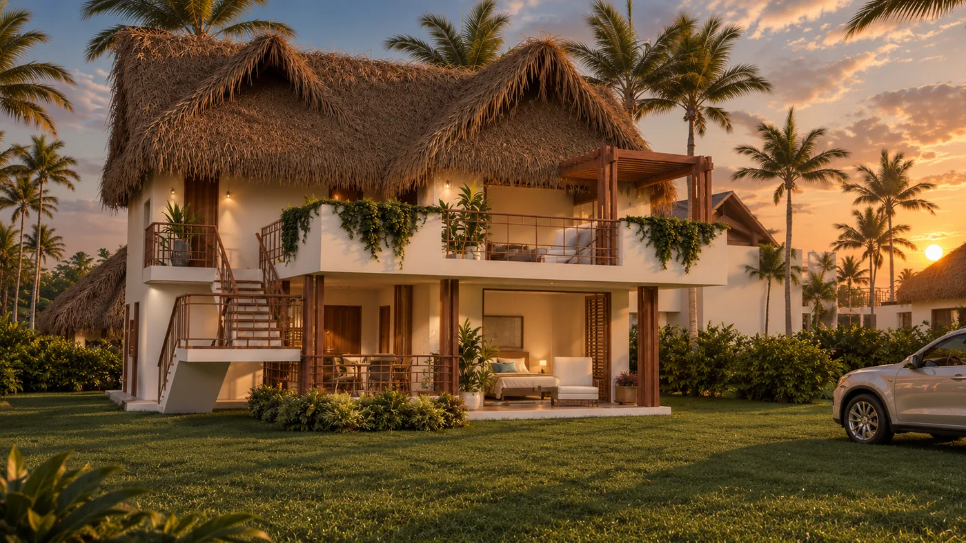 Villa Coral: villa con balcón e integración interior-exterior frente al mar